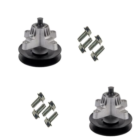 Aic Replacement Parts 2 Spindles with Bolts Fits Cub Cadet 918-0574 618-0574 6180565 918-0565 9180574C 618-0574BOLTS